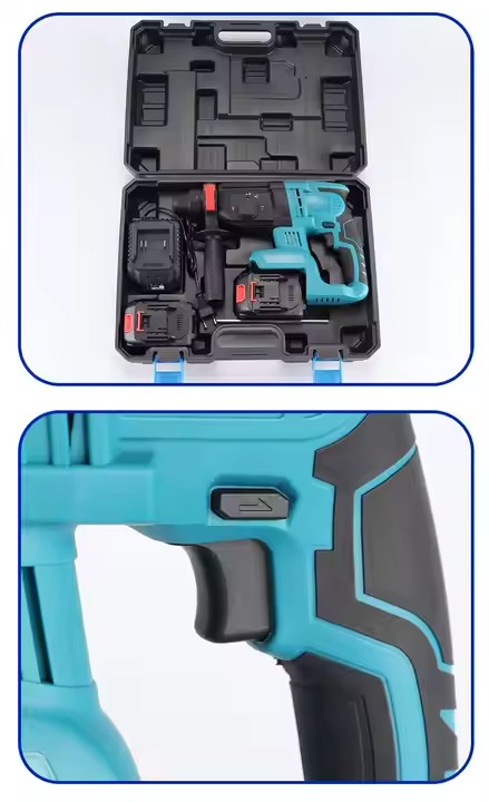 Mașină de Găurit Electrică AT PERFORMANCE® 1680W, 3500rpm, 2 Baterii 36V, 26mm, Fără Fir, Albastru – Putere și Precizie pentru Profesioniști și Bricolaj